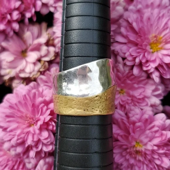 Silpada Vintage .925 Sterling Silver & Brass Ring - Picture 4 of 6